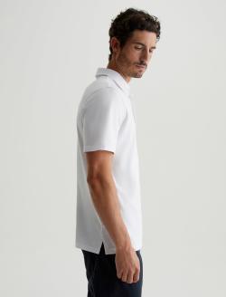 Bryce Polo True White Classic Short Sleeve Polo MENS TOPS Photo 3