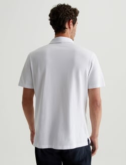 Bryce Polo True White Classic Short Sleeve Polo MENS TOPS Photo 7