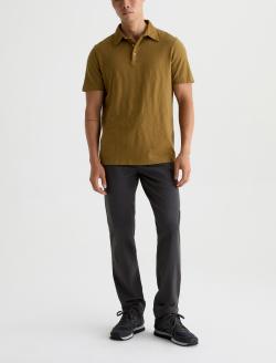 Bryce Short Sleeve Polo Sulfur Mustard Classic Short Sleeve Polo MENS TOPS Photo 5