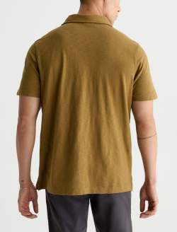 Bryce Short Sleeve Polo Sulfur Mustard Classic Short Sleeve Polo MENS TOPS Photo 8
