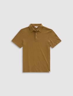 Bryce Short Sleeve Polo Sulfur Mustard Classic Short Sleeve Polo MENS TOPS Photo 1