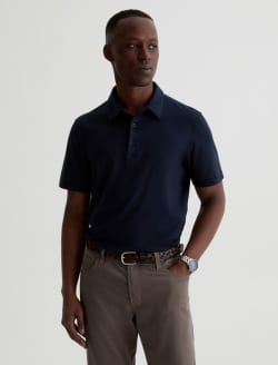 Bryce Polo Deep Navy Classic Short Sleeve Polo MENS TOPS Photo 2
