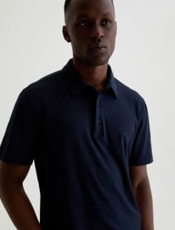 Bryce Polo Deep Navy Classic Short Sleeve Polo MENS TOPS Photo 3
