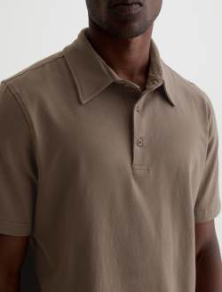 Bryce Polo Soft Mushroom Classic Short Sleeve Polo MENS TOPS Photo 3