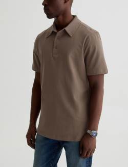 Bryce Polo Soft Mushroom Classic Short Sleeve Polo MENS TOPS Photo 7