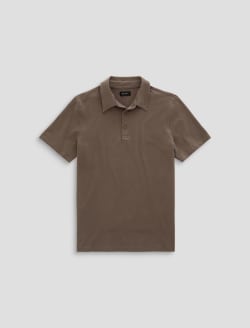 Bryce Polo Soft Mushroom Classic Short Sleeve Polo MENS TOPS Photo 1
