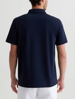 Bryce Polo Deep Navy Airluxe™ Classic Short Sleeve Polo MENS TOPS Photo 8