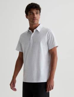 Bryce Polo Heather Grey Classic Short Sleeve Polo MENS TOPS Photo 7
