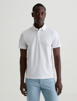 Bryce Polo True White Classic Short Sleeve Polo MENS TOPS Photo 2