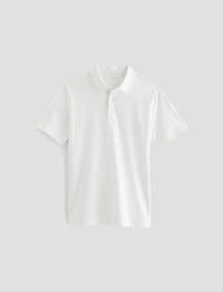 Bryce Polo True White Classic Short Sleeve Polo MENS TOPS Photo 1