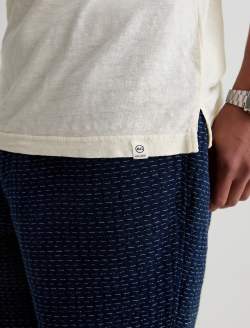 Bryce Polo Champagne Classic Linen Short Sleeve Polo MENS TOPS Photo 8