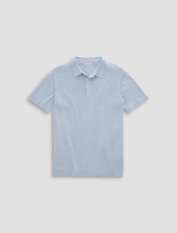 Bryce Polo Fresh Blue Classic Linen Short Sleeve Polo MENS TOPS Photo 1