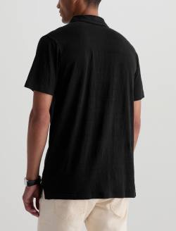 Bryce Polo True Black Classic Linen Short Sleeve Polo MENS TOPS Photo 8