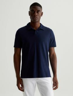Bryce Johnny Collar Deep Navy Classic Collar Fit MENS TOPS Photo 1