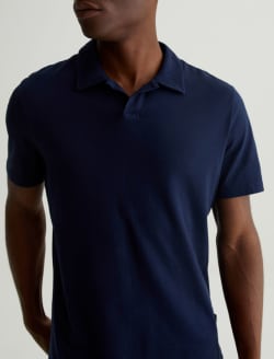 Bryce Johnny Collar Deep Navy Classic Collar Fit MENS TOPS Photo 2