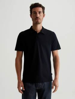 Bryce Johnny Collar True Black Classic Collar Fit MENS TOPS Photo 1