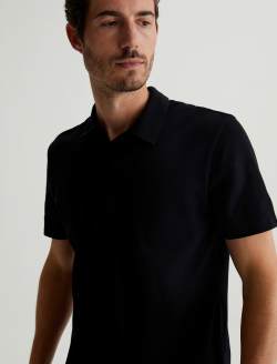 Bryce Johnny Collar True Black Classic Collar Fit MENS TOPS Photo 2