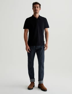 Bryce Johnny Collar True Black Classic Collar Fit MENS TOPS Photo 4
