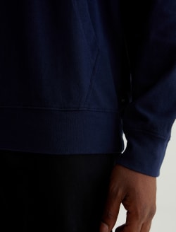 Wesley Hoodie Deep Navy Relaxed  Hoodie MENS TOPS Photo 3