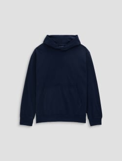 Wesley Hoodie Deep Navy Relaxed Pullover MENS TOPS Photo 1