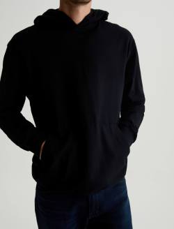 Wesley Hoodie True Black Relaxed  Hoodie MENS TOPS Photo 2