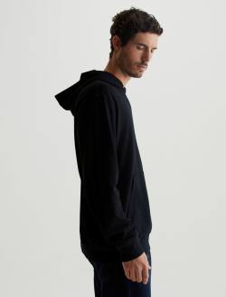 Wesley Hoodie True Black Relaxed  Hoodie MENS TOPS Photo 3