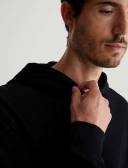 Wesley Hoodie True Black Relaxed  Hoodie MENS TOPS Photo 5