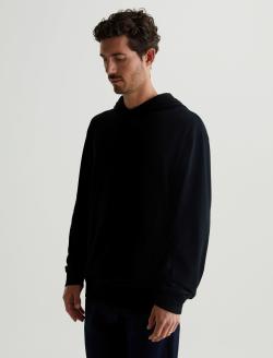 Wesley Hoodie True Black Relaxed  Hoodie MENS TOPS Photo 6