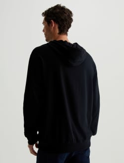 Wesley Hoodie True Black Relaxed  Hoodie MENS TOPS Photo 7