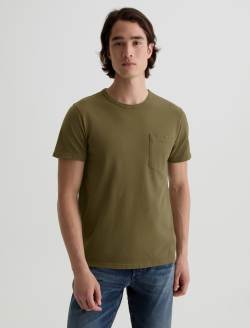 Nick Pocket Tee Heritage Coastal Moss Slim Fit Tee MENS TOPS Photo 2
