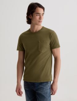 Nick Pocket Tee Heritage Coastal Moss Slim Fit Tee MENS TOPS Photo 7