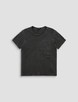 Nick Pocket Tee Heritage Black Slim Fit Tee MENS TOPS Photo 1