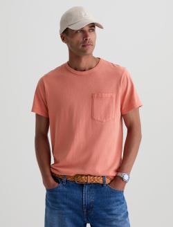 Nick Pocket Tee Heritage Orange Spritz Slim Fit Tee MENS TOPS Photo 2