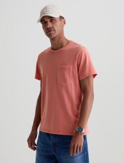 Nick Pocket Tee Heritage Orange Spritz Slim Fit Tee MENS TOPS Photo 7