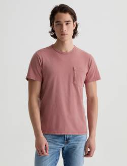 Nick Pocket Tee Heritage Pink Slim Fit Tee MENS TOPS Photo 2