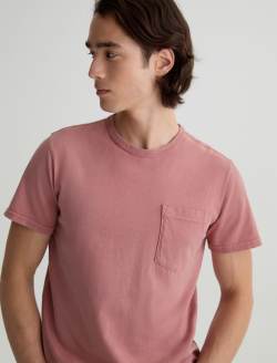 Nick Pocket Tee Heritage Pink Slim Fit Tee MENS TOPS Photo 3