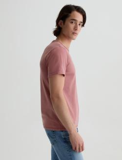 Nick Pocket Tee Heritage Pink Slim Fit Tee MENS TOPS Photo 4