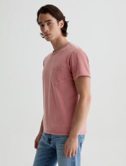 Nick Pocket Tee Heritage Pink Slim Fit Tee MENS TOPS Photo 7