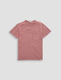 Nick Pocket Tee Heritage Pink Slim Fit Tee MENS TOPS Photo 1