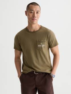 Nick Pocket Tee Stony Hill H. Coastal Moss Slim Fit Tee MENS TOPS Photo 2