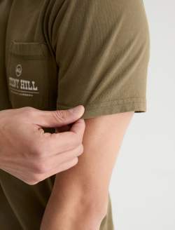 Nick Pocket Tee Stony Hill H. Coastal Moss Slim Fit Tee MENS TOPS Photo 6