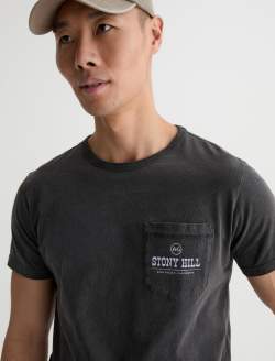 Nick Pocket Tee Stony Hill Heritage Black Slim Fit Tee MENS TOPS Photo 3