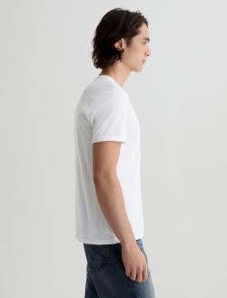 Nick Pocket Tee White Slim Fit Tee MENS TOPS Photo 4