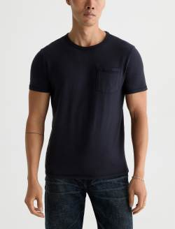 Nick Pocket Tee Sulfur Deep Navy Slim Fit Tee MENS TOPS Photo 2