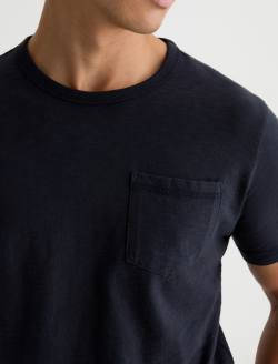 Nick Pocket Tee Sulfur Deep Navy Slim Fit Tee MENS TOPS Photo 3