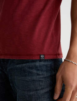 Nick Pocket Tee Sulfur Tannic Red Slim Fit Tee MENS TOPS Photo 6