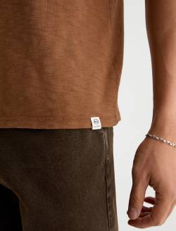 Nick Pocket Tee Sulfur Worn Brass Slim Fit Tee MENS TOPS Photo 6