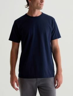 Bryce Crew Deep Navy Classic Crew Neck MENS TOPS Photo 1