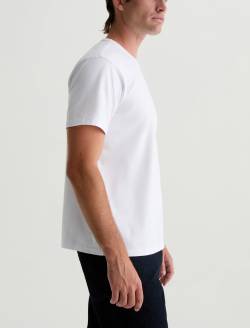 Bryce Crew True White Classic Crew Neck MENS TOPS Photo 4