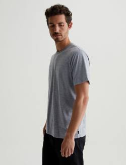Bryce Crew Heather Grey Classic Crew Neck MENS TOPS Photo 7